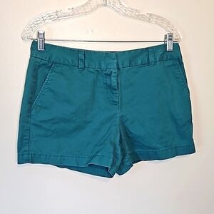 Ann Taylor LOFT Seafoam Khaki Chino Shorts Size 4
